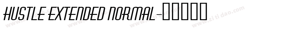 Hustle Extended Normal字体转换